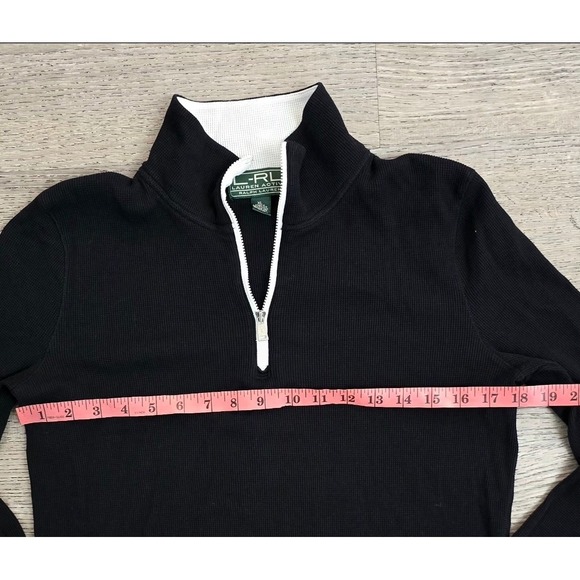 Ralph Lauren Women's Black Sport XL Knit Top - Picture 6 of 8